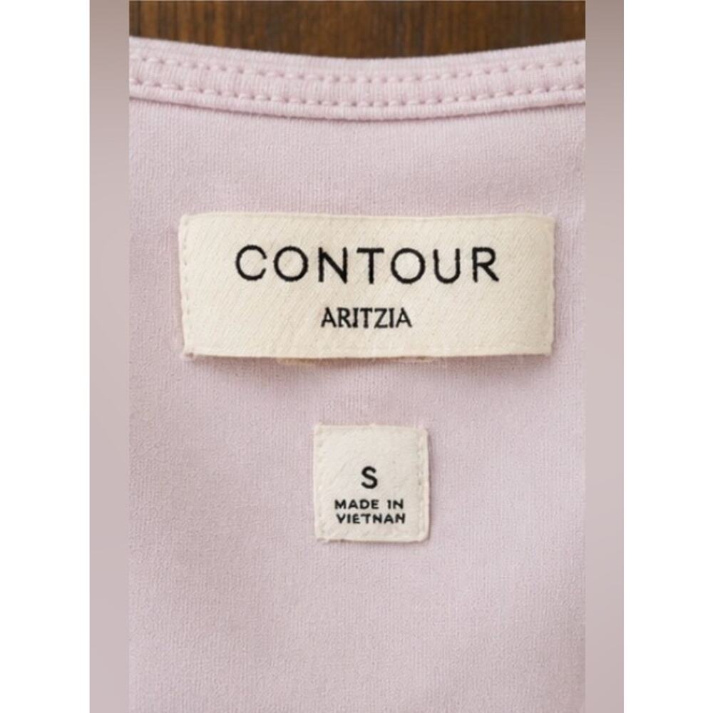 Aritzia Contour Square Neck Top Pink | Size Small - Picture 2 of 5